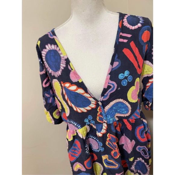 Ottod’Ame Blu Abito Midi Dress Size 6 - Picture 6 of 10